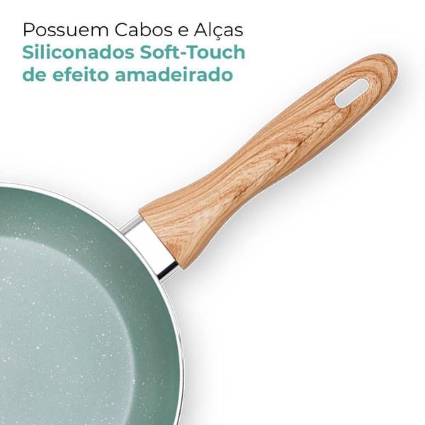 Imagem de Conjunto de Panelas de Indução CeramicLife Botanika 7 Peças - Brinox