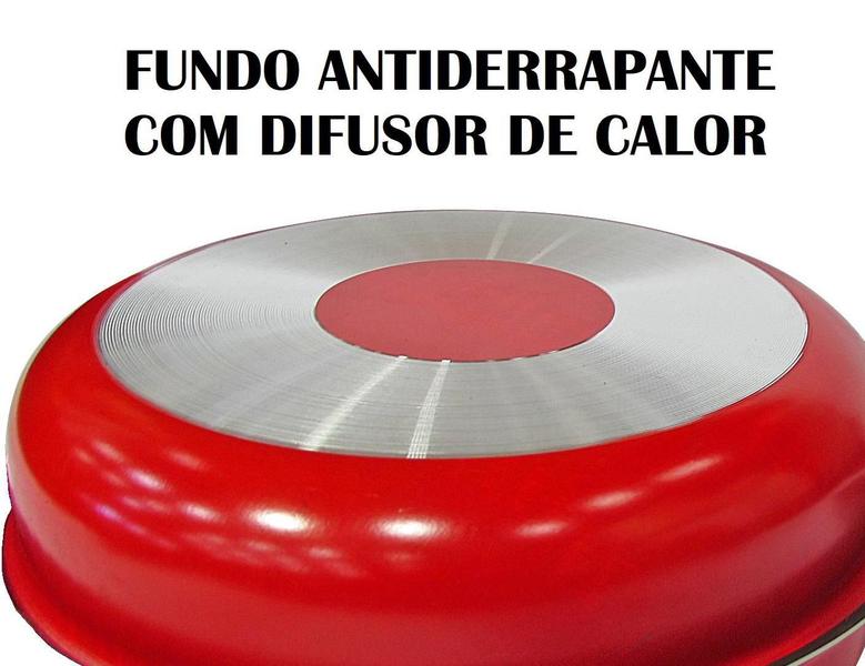 Imagem de Conjunto De Panelas Elegan Vermelho 08 Peças Teflon