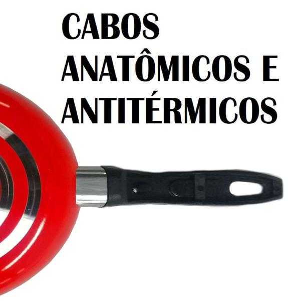 Imagem de Conjunto De Panelas Essencial Vermelho 6 Com Utensílios