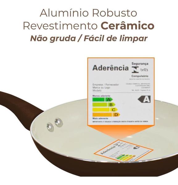 Imagem de Conjunto De Panelas Indução Antiaderente Ceramica E 2,5mm