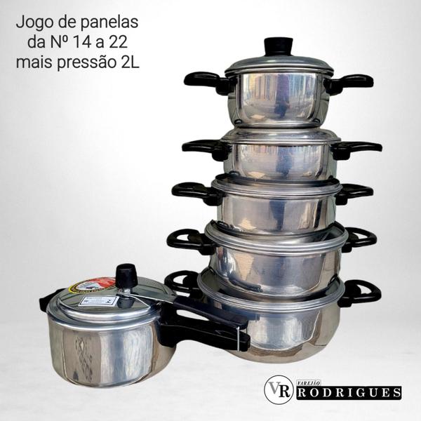 Imagem de Conjunto de panelas + panela de pressão 2l