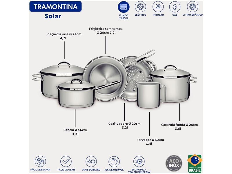 Imagem de Conjunto de Panelas Tramontina Solar