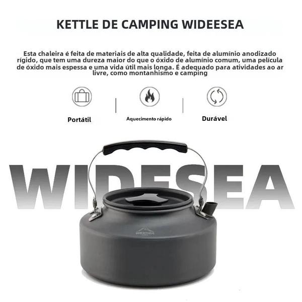 Imagem de Conjunto de Panelas Widesea para Acampamento - Pote, Panela, Chaleira e Talheres