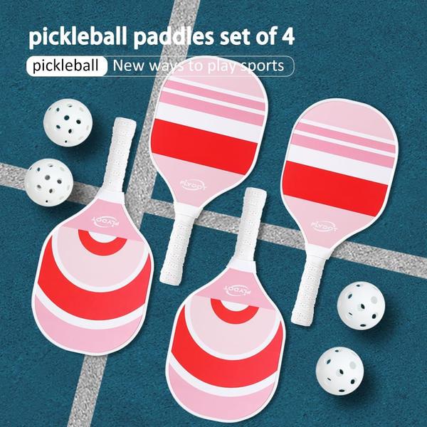 Imagem de Conjunto de pás Pickleball Flydot Pickleball com 4 bolas e bolsa