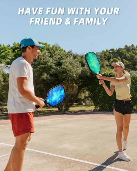 Imagem de Conjunto de pás Pickleball Mayboom Fiberglass, pacote com 2 pacotes com bolsa de bolas