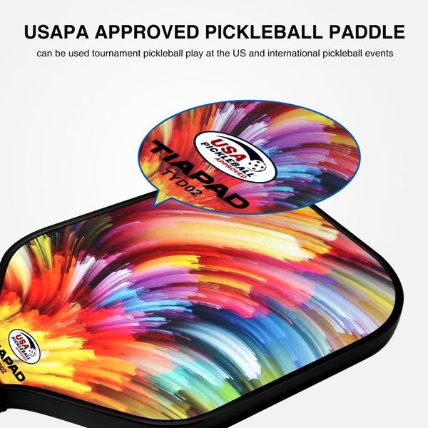 Imagem de Conjunto de pás Pickleball Tiapad Fiberglass Lightweight x2