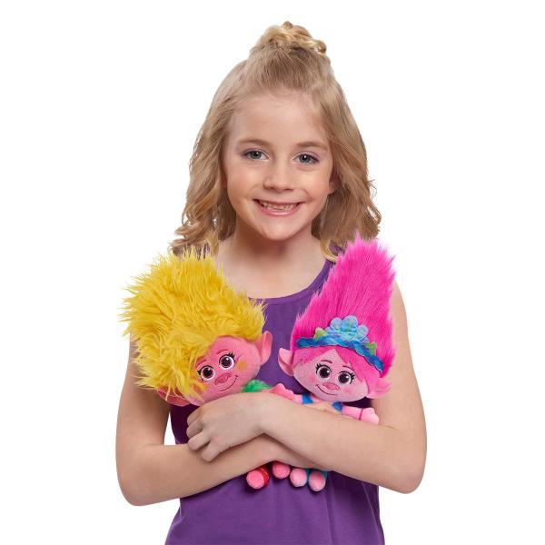 Imagem de Conjunto de pelúcia DreamWorks Trolls Band Together Poppy e Viva 20cm