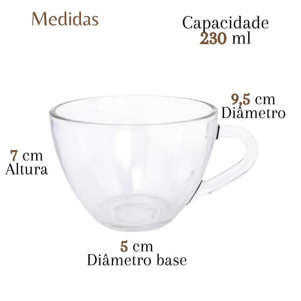 Imagem de Conjunto de Pires de coração e xícara de café 230ml