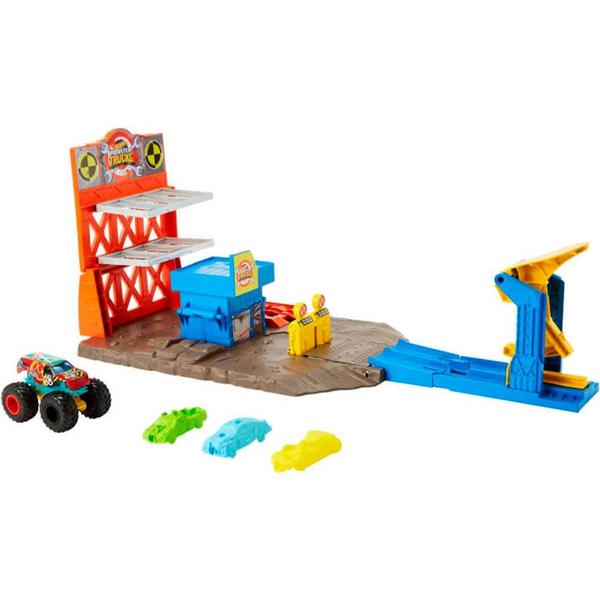 Imagem de Conjunto de Pista - Hot Wheels - Monster Trucks - Estação de Explosão - Mattel