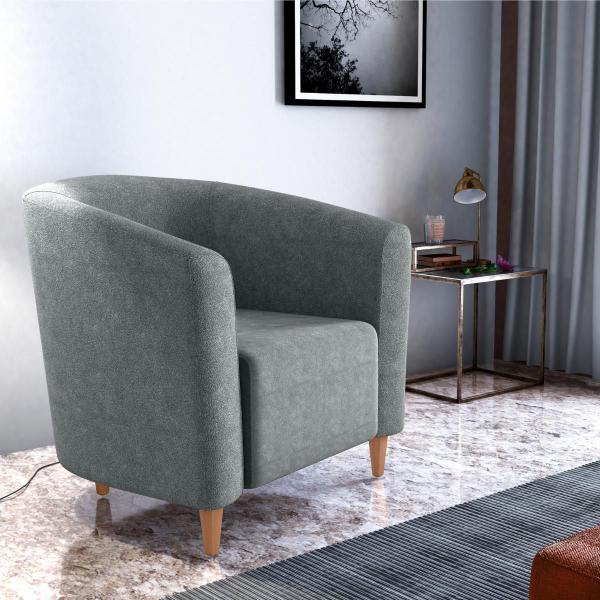 Imagem de Conjunto de Poltronas Decorativas Chase Cinza