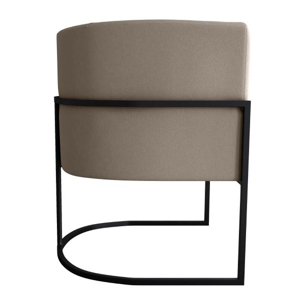 Imagem de Conjunto de Poltronas Decorativas Craig Veludo Cappuccino