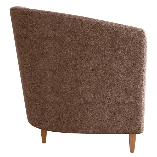 Imagem de Conjunto de Poltronas Decorativas Cris Boucle Marrom