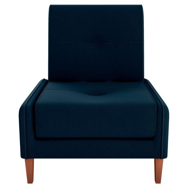 Imagem de Conjunto de Poltronas Decorativas Mia Suede Azul