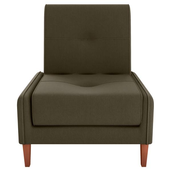 Imagem de Conjunto de Poltronas Decorativas Mia Suede Cappuccino