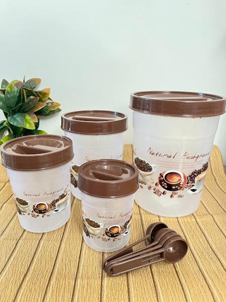 Imagem de Conjunto de Potes Café com Colher Medidora - frarelli inox