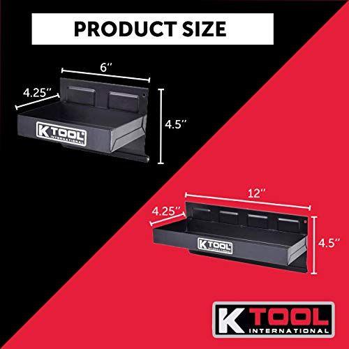 Imagem de Conjunto de prateleiras, bandejas e suportes para caixas de ferramentas K Tool International