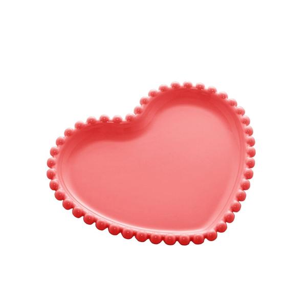 Conjunto De Pratos Formato Coração Doces Sobremesa Vermelho - Wolff Imagem de Conjunto De Pratos Formato Coração Doces Sobremesa Vermelho