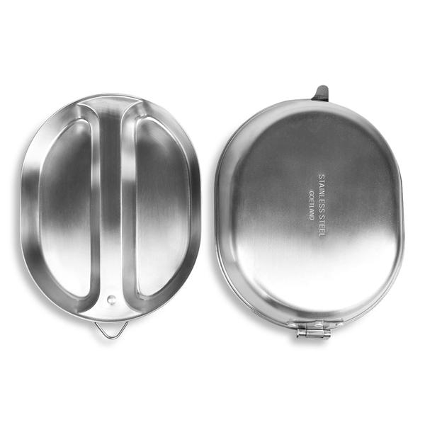 Imagem de Conjunto de pratos Mess Kit Goetland 304 em aço inoxidável militar