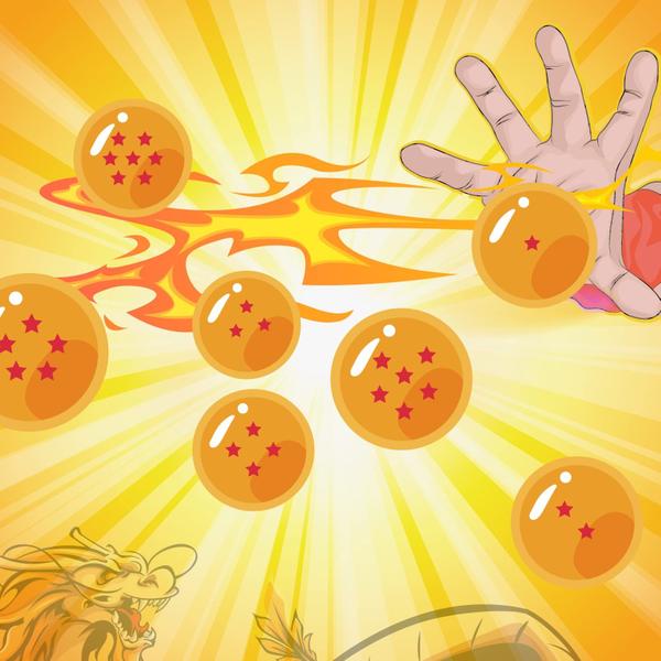 Imagem de Conjunto de presente Bouncy Balls Ayfjovs Dragon 7 Stars DBZ 45 mm, 7 peças