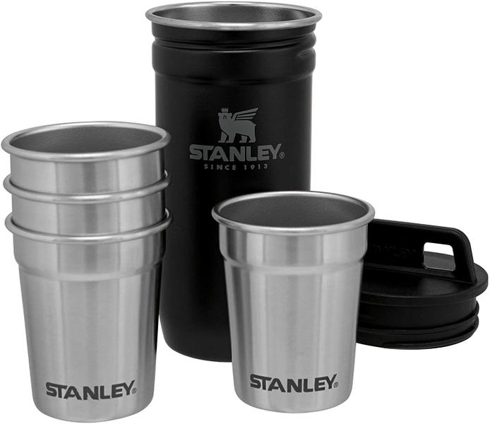 Imagem de Conjunto de presente Stanley Stainless Steel Shot Glass Flask 240 ml