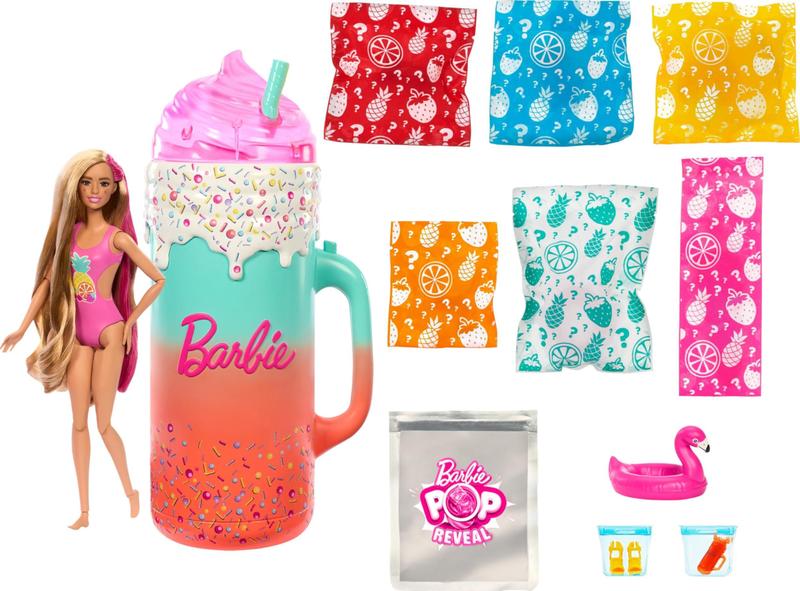 Imagem de Conjunto de presentes Barbie Pop Reveal Rise & Surprise Fruit com mais de 15 surpresas