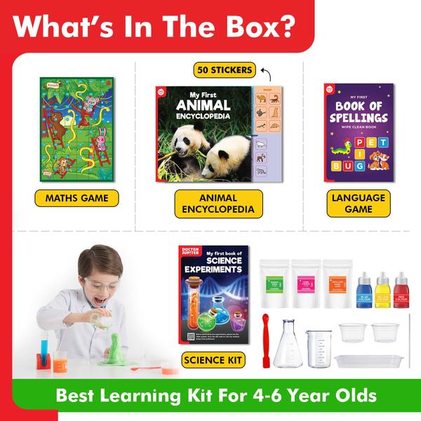 Imagem de Conjunto de presentes Doctor Jupiter Learning com kit científico de 4 a 6 anos