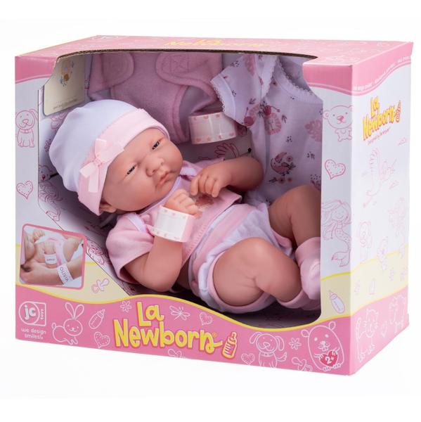 Imagem de Conjunto de presentes Layette Baby Doll JC Toys La Newborn Nursery 14"