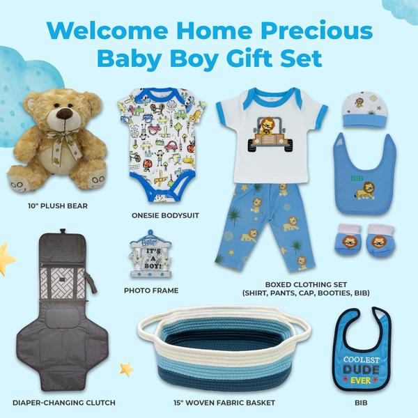 Imagem de Conjunto de presentes Nikki's Gift Baskets Welcome Home Precious Baby Boy