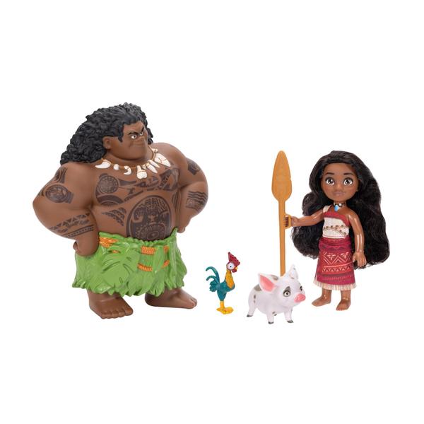 Imagem de Conjunto de presentes para bonecas Disney Moana 2 Moana & Maui 15 cm com Pua e HEI HEI