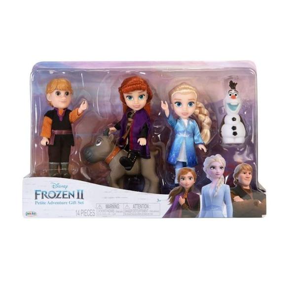 Imagem de Conjunto de presentes para bonecas Frozen Disney 2 Petite com Elsa, Anna e Kristoff