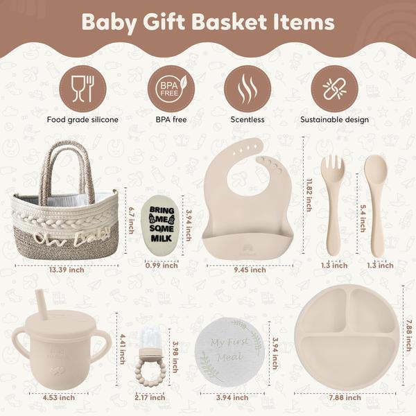 Imagem de Conjunto de presentes para chá de bebê Kiddibodi Newborn Essentials