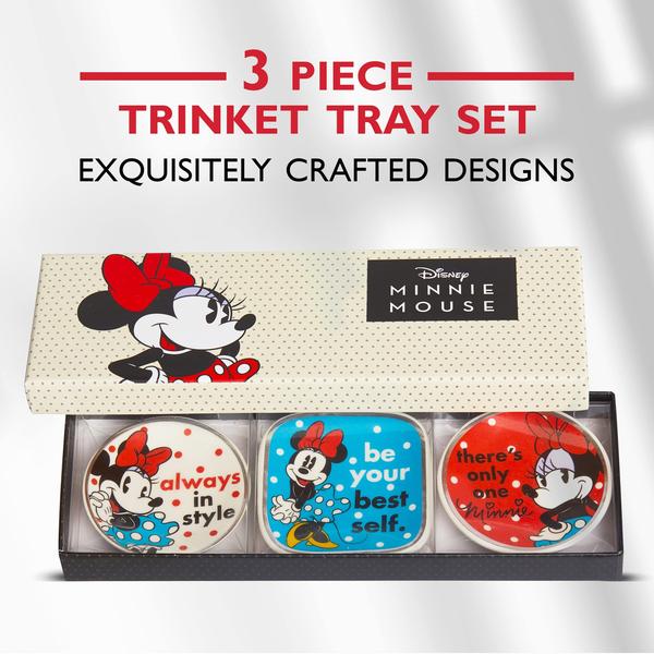 Imagem de Conjunto de presentes Trinket Tray Disney Minnie Mouse, 3 peças