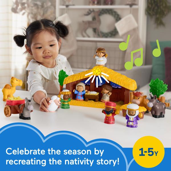 Conjunto de presépio Fisher-Price Little People com 12 figuras Imagem de Conjunto de presépio Fisher-Price Little People com 12 figuras