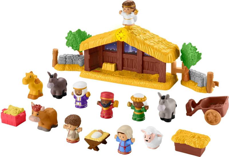 Conjunto de presépio Fisher-Price Little People com 12 figuras Imagem de Conjunto de presépio Fisher-Price Little People com 12 figuras