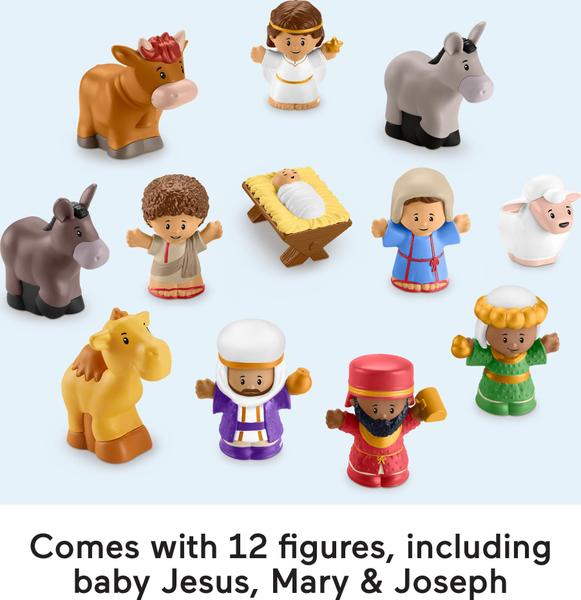 Conjunto de presépio Fisher-Price Little People com 12 figuras Imagem de Conjunto de presépio Fisher-Price Little People com 12 figuras