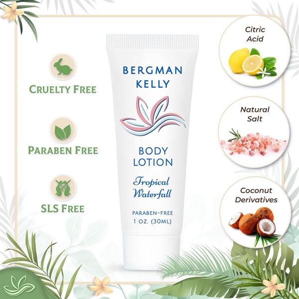 Imagem de Conjunto de produtos de higiene pessoal de hotel BERGMAN KELLY Tropical Waterfall 100 unidades