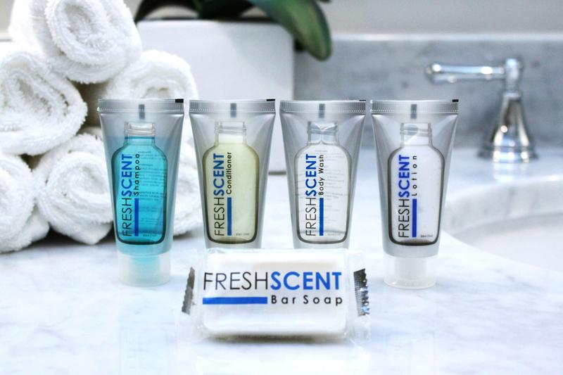 Imagem de Conjunto de produtos de higiene pessoal Freshscent Hotel Collection 250 peças