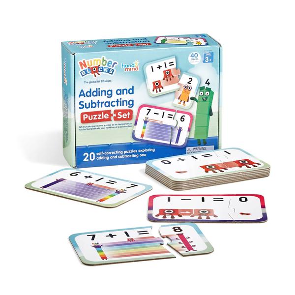 Conjunto de quebra-cabeças hand2mind Numberblocks: adição e subtração Imagem de Conjunto de quebra-cabeças hand2mind Numberblocks: adição e subtração