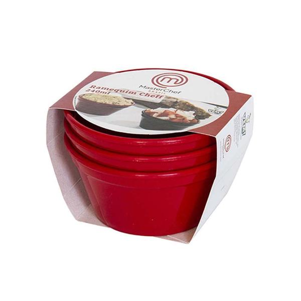 Imagem de Conjunto De Ramequim Cheff Masterchef 240Ml 3Un Preto