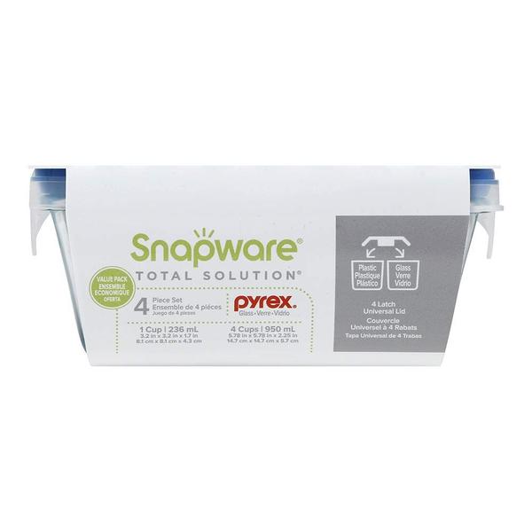 Imagem de Conjunto de recipientes de armazenamento de alimentos Snapware Total Solution 4PC