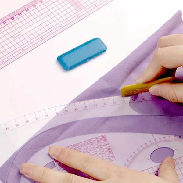 Conjunto de Réguas para Costura com 6 Peças 700128 - mcbrasil Imagem de Conjunto de Réguas para Costura com 6 Peças 700128