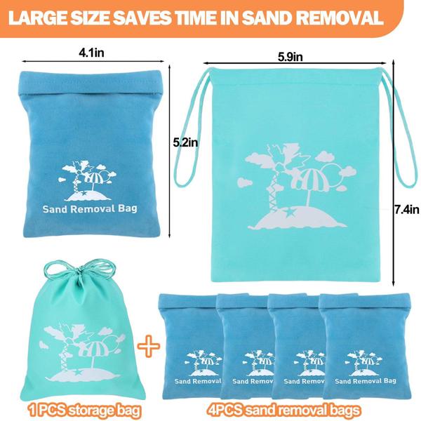 Conjunto de removedor de areia Mity rain para praia com bolsa impermeável Imagem de Conjunto de removedor de areia Mity rain para praia com bolsa impermeável