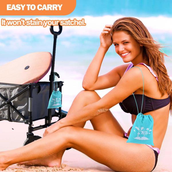 Conjunto de removedor de areia Mity rain para praia com bolsa impermeável Imagem de Conjunto de removedor de areia Mity rain para praia com bolsa impermeável