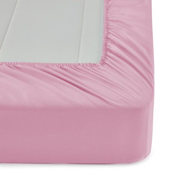 Imagem de Conjunto de roupa de cama Amazon Basics Microfiber Kid's Twin Pink 5 peças