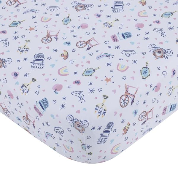 Imagem de Conjunto de roupa de cama de berço Disney Little Princess Stars & Hearts x6