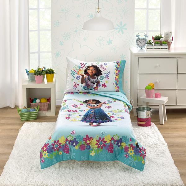 Imagem de Conjunto de roupa de cama infantil Disney Encanto Tropical Delight 4 peças