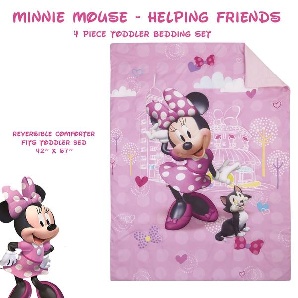 Imagem de Conjunto de roupa de cama infantil Disney Minnie Mouse ajudando amigos