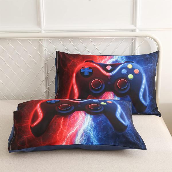 Imagem de Conjunto de roupa de cama Meeting Story Gamer Gaming Gamepad Queen Size