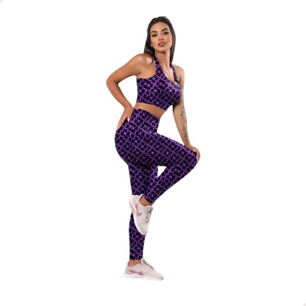 Imagem de Conjunto de Roupa Fitness Para Academia Ginastica Musculaçao