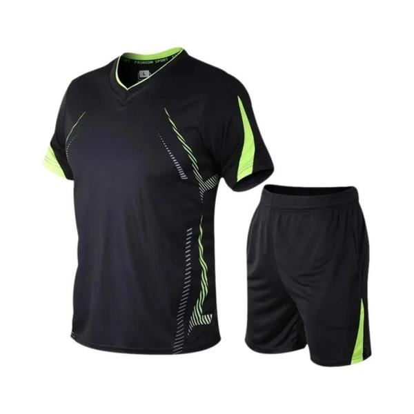 Imagem de Conjunto de Roupas Esportivas Masculinas - Respirável, Secagem Rápida para Academia e Treino